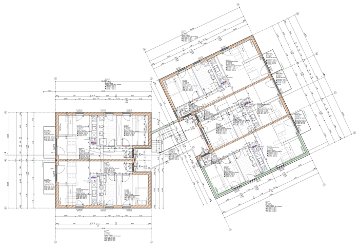 PROJEKTB&Uuml;RO SCHULZE Ausf&uuml;hrungsplanung Grundriss Dachgeschoss